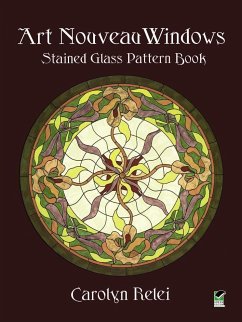 Art Nouveau Windows Stained Glass Pattern Book - Relei, Carolyn