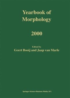 Yearbook of Morphology 2000 - Booij, G.E. / van Marle, J. (Hgg.)