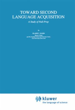 Toward Second Language Acquisition - Klein, E. C.