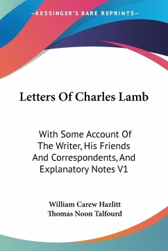 Letters Of Charles Lamb - Talfourd, Thomas Noon