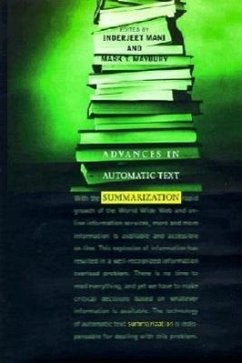 Advances in Automatic Text Summarization - Mani, Inderjeet / Maybury, Mark T. (eds.)