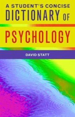 A Student's Dictionary of Psychology - Statt, David A