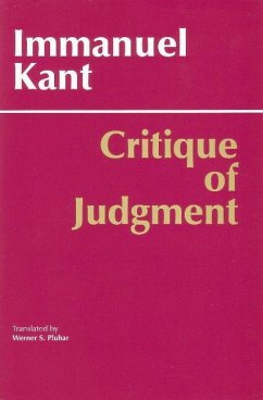 Critique of Judgment - Kant, Immanuel