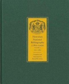 Hawaiian National Bibliography, 1780-1900