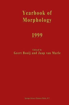Yearbook of Morphology 1999 - Booij, G.E. / van Marle, J. (Hgg.)