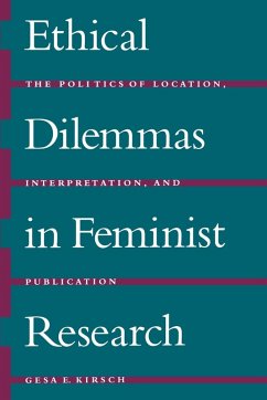 Cover Ethical Dilemmas in Feminist Research