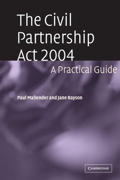 The Civil Partnership Act 2004 - Mallender, Paul; Rayson, Jane