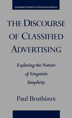 Cover The Discourse of Classified Advertising