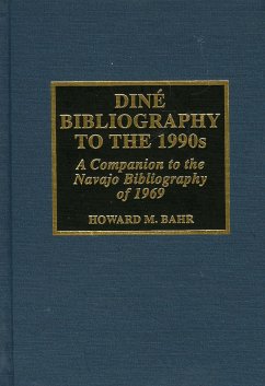 Dine Bibliography to the 1990s - Bahr, Howard M