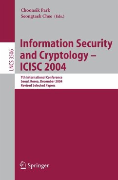 Information Security and Cryptology - ICISC 2004 - Park, Choonsik / Chee, Seongtaek (eds.)