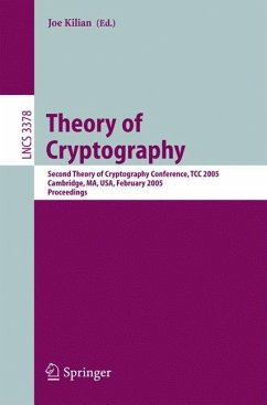 Theory of Cryptography - Kilian, Joe (ed.)