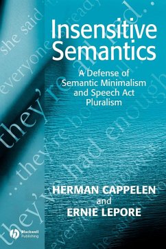 Insensitive Semantics - Cappelen; Lepore Ernie