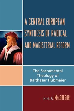 Cover Central European Synthesis of Radical and Magisterial Reform