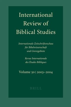 Cover International Review of Biblical Studies, Volume 50 (2003-2004)
