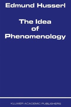 The Idea of Phenomenology - Husserl, Edmund