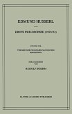 Erste Philosophie (1923/24) Zweiter Teil Theorie Der Phänomenologischen Reduktion