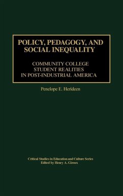 Policy, Pedagogy, and Social Inequality - Herideen, Penelope E.