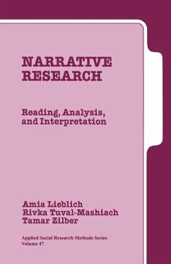 Narrative Research - Lieblich, Amia; Tuval-Mashiach, Rivka; Zilber, Tamar