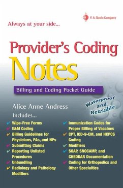 Provider's Coding Notes - Andress, Alice Anne