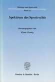 Spektrum des Sportrechts.