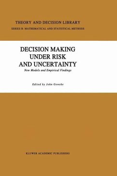 Decision Making Under Risk and Uncertainty - Geweke, J. (Hrsg.)
