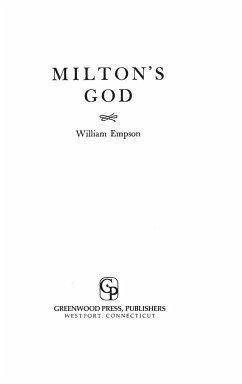 Milton's God - Empson, William
