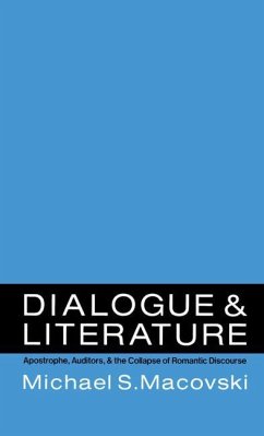 Dialogue and Literature - Macovski, Michael