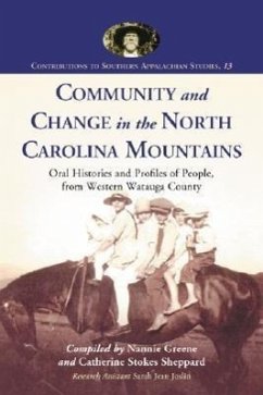 Cover Community and Change in the North Carolina Mountains