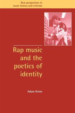 Rap Music and the Poetics of Identity - Krims, Adam