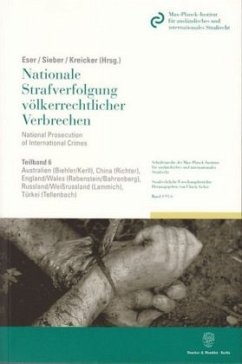 Nationale Strafverfolgung völkerrechtlicher Verbrechen / National Prosecution of International Crimes. - Eser, Albin / Sieber, Ulrich / Kreicker, Helmut (Hgg.)