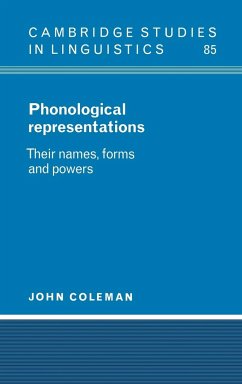 Phonological Representations - Coleman, John; John, Coleman