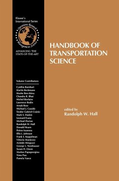 Handbook of Transportation Science - Hall, Randolph W. (Hrsg.)