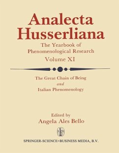The Great Chain of Being and Italian Phenomenology - Bello, A.A. (ed.)