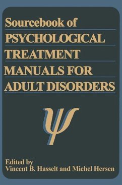 Sourcebook of Psychological Treatment Manuals for Adult Disorders - Hersen, Michel / Van Hasselt, Vincent B. (Hgg.)