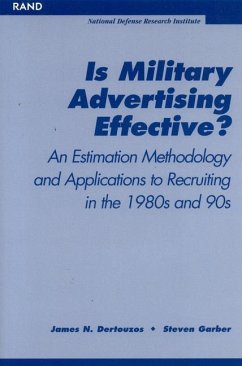 Is Military Advertising Effective? - Dertouzous, James N
