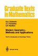Modern Geometry-Methods and Applications - Bild 1