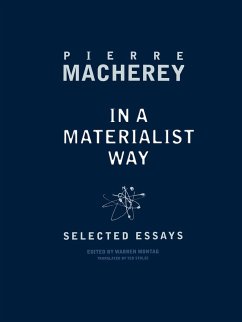 In a Materialist Way - Macherey, Pierre