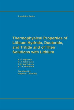 Cover Thermophysical Properties of Lithium Hydride, Deuteride and Tritide