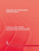 Thematic List of Descriptors - Political Science