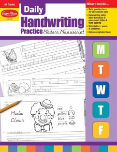 Daily Handwriting Practice: Modern Manuscript, Kindergarten - Grade 6 Teacher Edition - Evan-Moor Educational Publishers