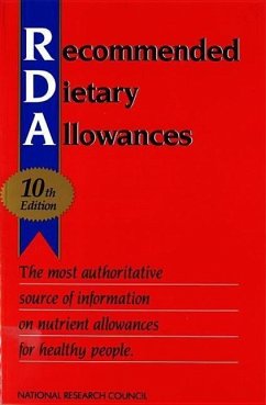 Recommended Dietary Allowances - National Research Council; Commission On Life Sciences; Food And Nutrition Board; Subcommittee on the Tenth Edition of the Recommended Dietary Allowances
