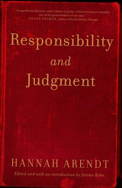 Responsibility and Judgment - Arendt, Hannah