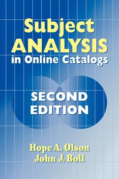 Subject Analysis in Online Catalogs - Olson, Hope