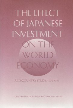 The Effect of Japanese Investment on the World Economy: A Six-Country Study 1970-1991 Volume 432 - Hollerman, Leon; Myers, Ramon H.