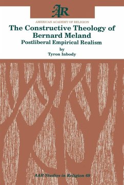 Cover The Constructive Theology of Bernard Meland