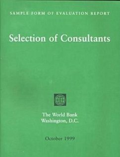 Sample Form of Evaluation Report: Selection of Consultants
