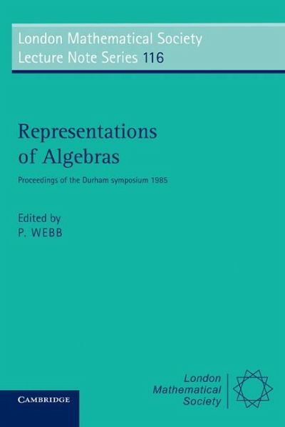 Representations of Algebras Representations of Algebras