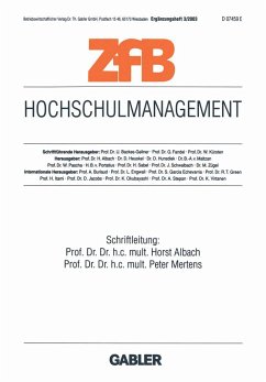 Hochschulmanagement - Albach, Horst / Mertens, Peter (Hgg.)