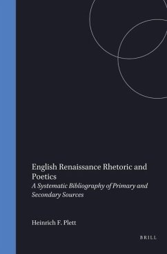 Cover English Renaissance Rhetoric and Poetics