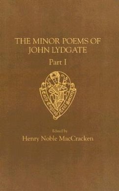 John Lydgate: Minor Poems I - Maccracken, Henry Noble